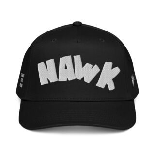 NAWK BOLD 5 Panel Black Cap